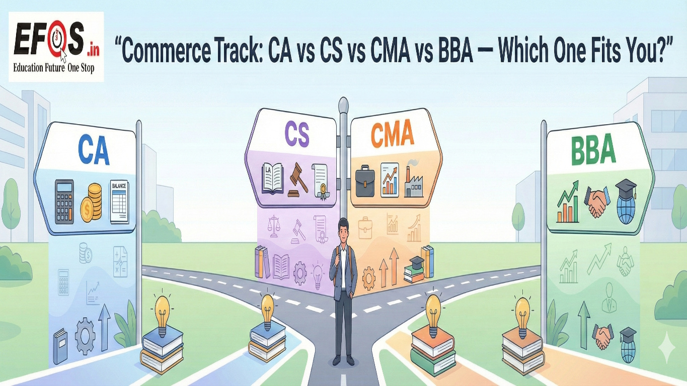Commerce Track: CA vs CS vs CMA vs BBA — Which One Fits You?