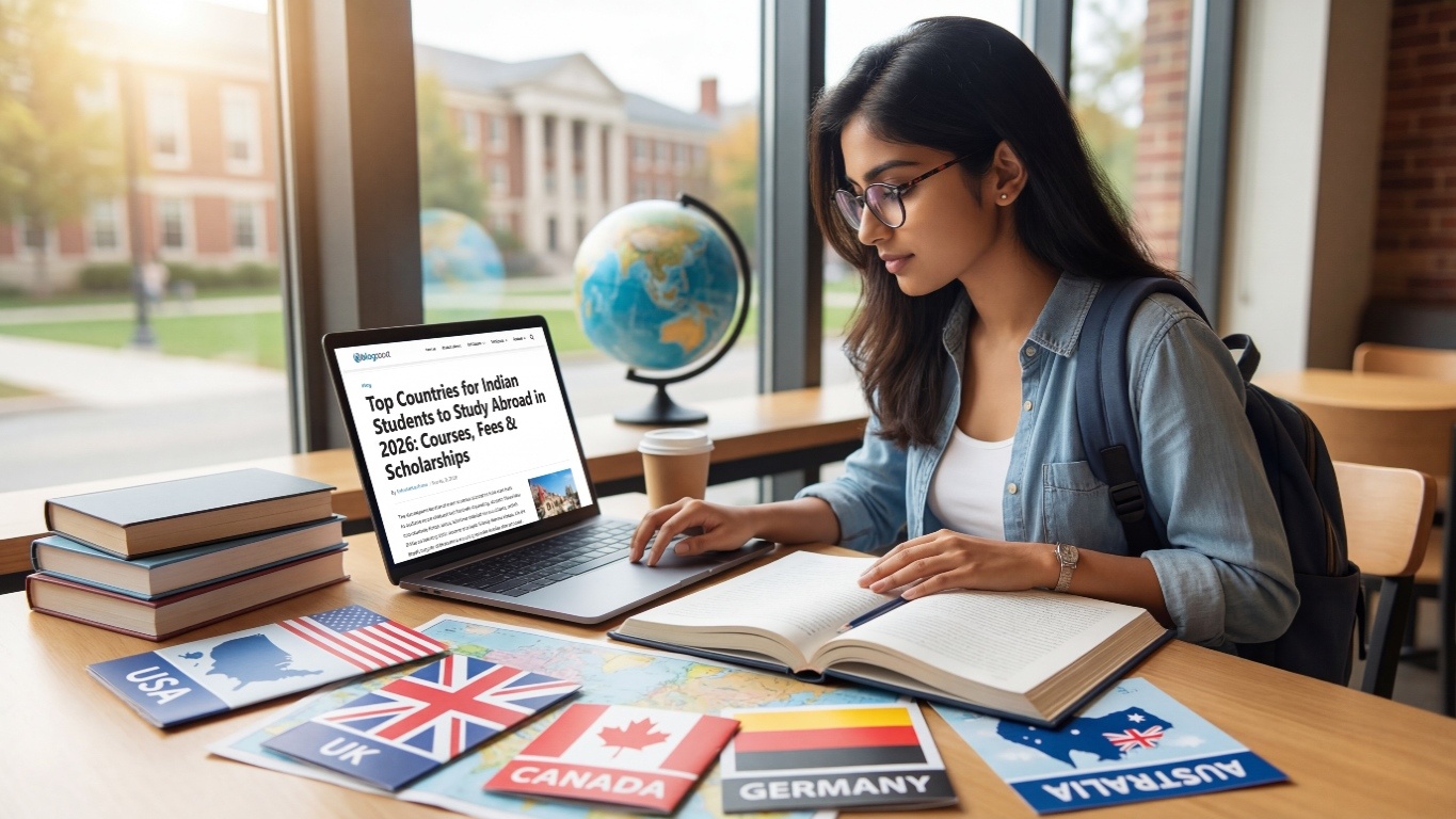 Top Countries for Indian Students to Study Abroad in 2026: Courses, Fees & Scholarships