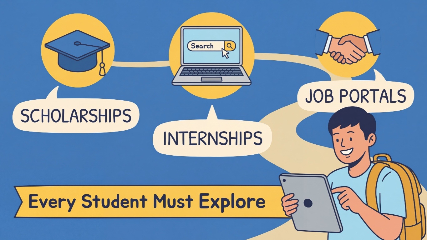 Scholarships, Internships, and Job Portals Every Student Must Explore