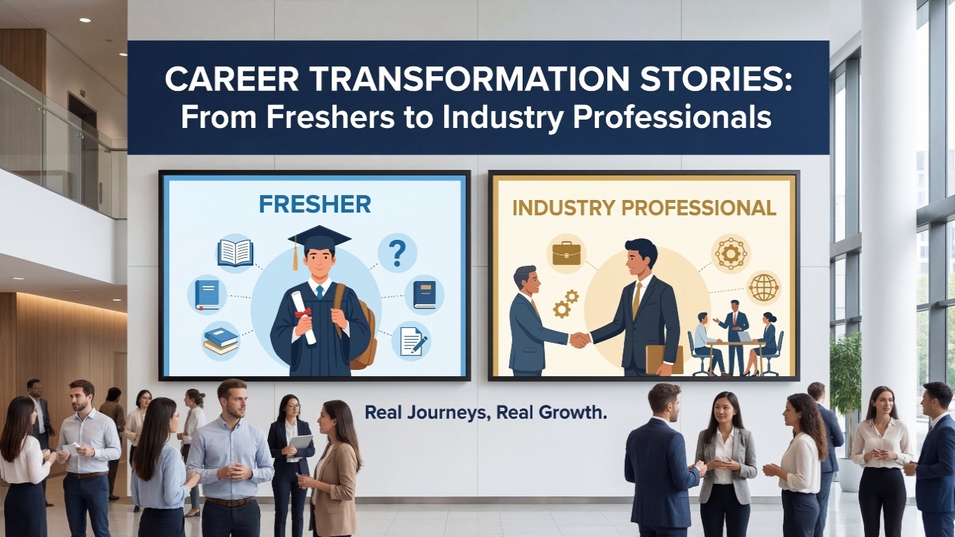 Career Transformation Stories: From Freshers to Industry Professionals