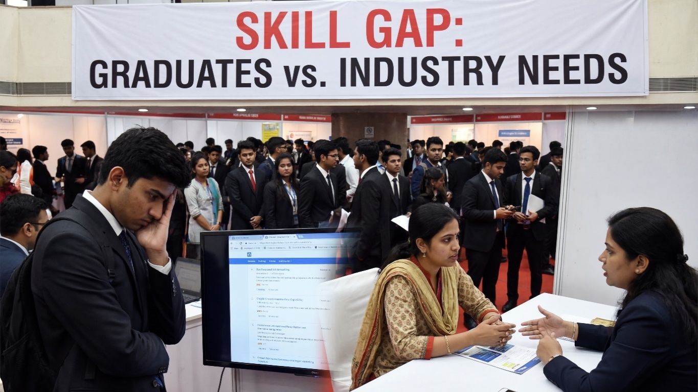 Why Indian Graduates Struggle to Get Jobs: Understanding the Skill Gap Problem