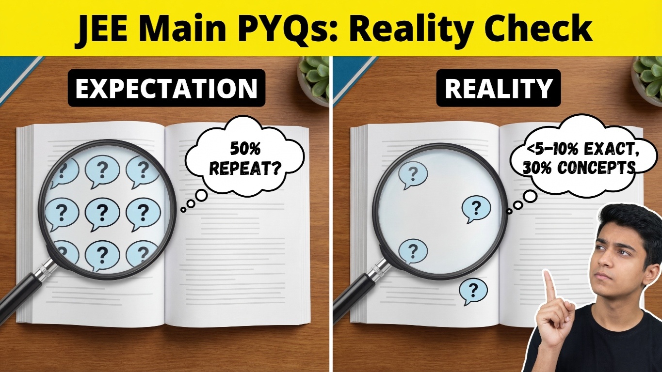 JEE Main PYQs: How Many Questions Repeat? (Reality Check for Aspirants)