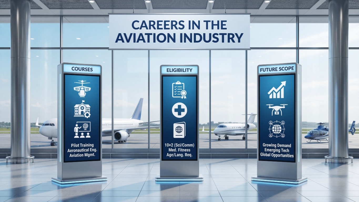 Careers in the Aviation Industry: Courses, Eligibility & Future Scope