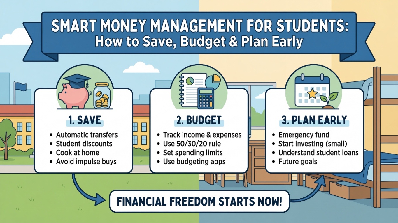 Smart Money Management for Students: How to Save, Budget & Plan Early