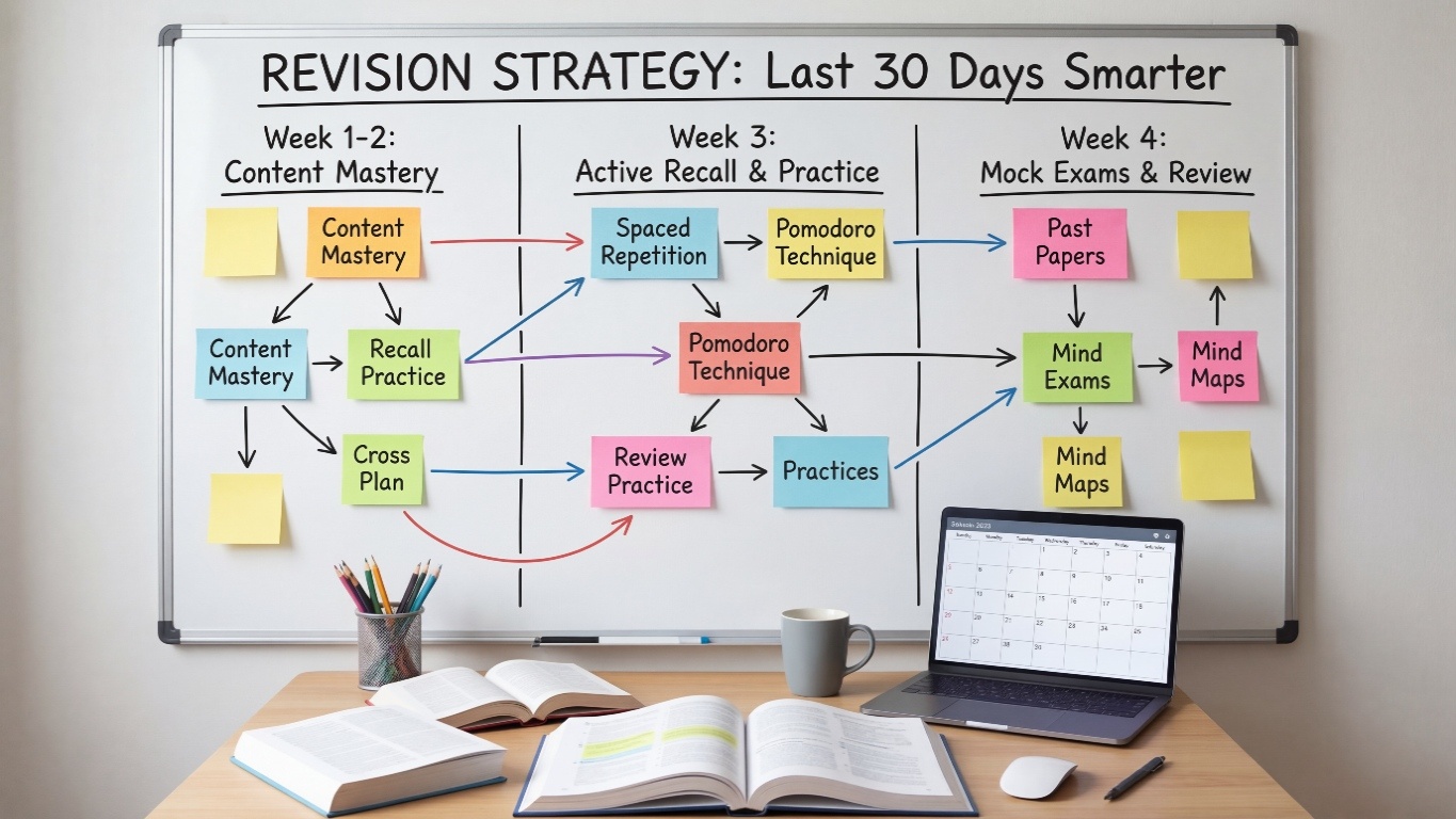 Best Revision Strategies: How to Revise Smarter in the Last 30 Days Before Exams