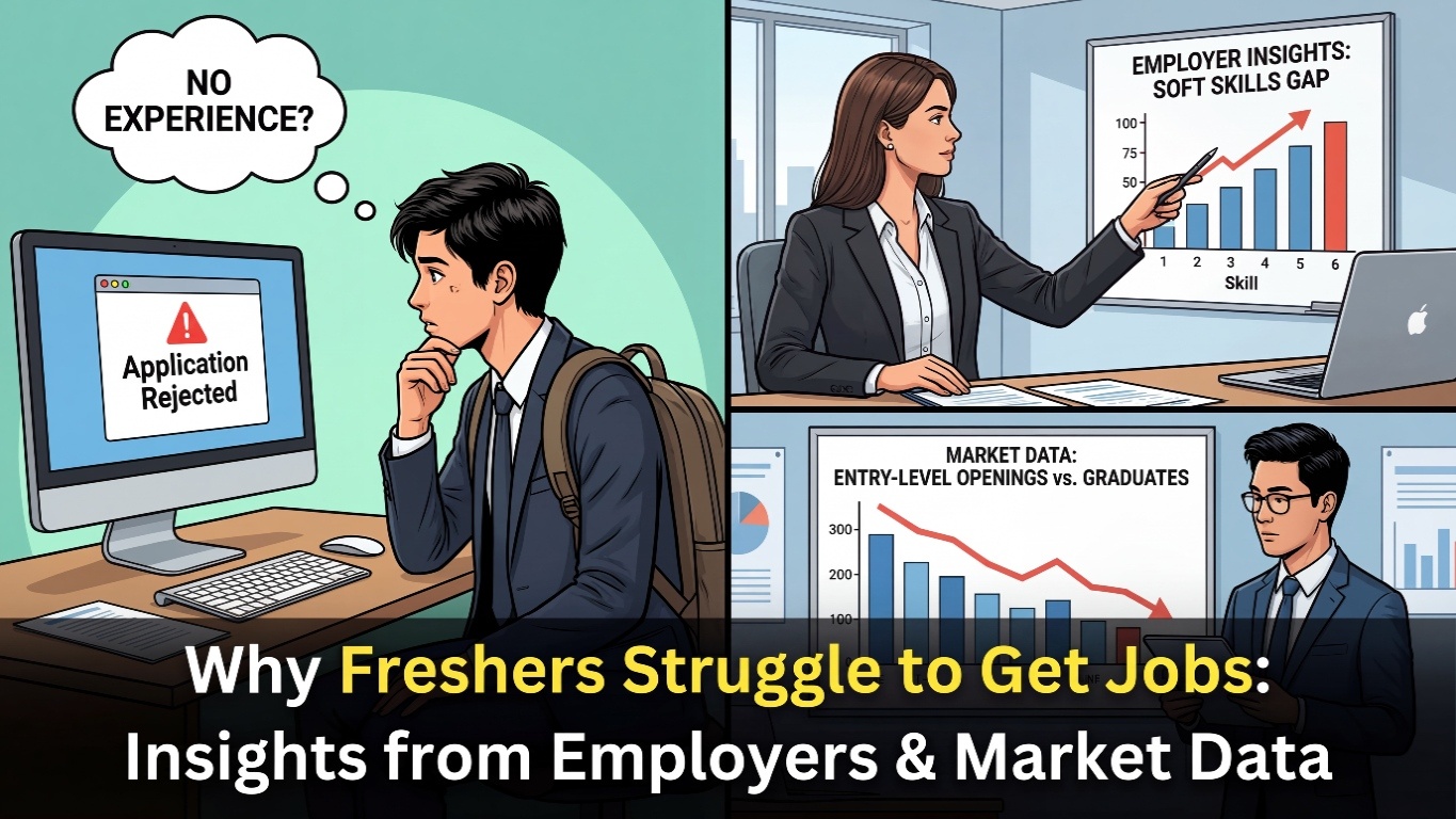 Why Freshers Struggle to Get Jobs: Insights from Employers & Market Data