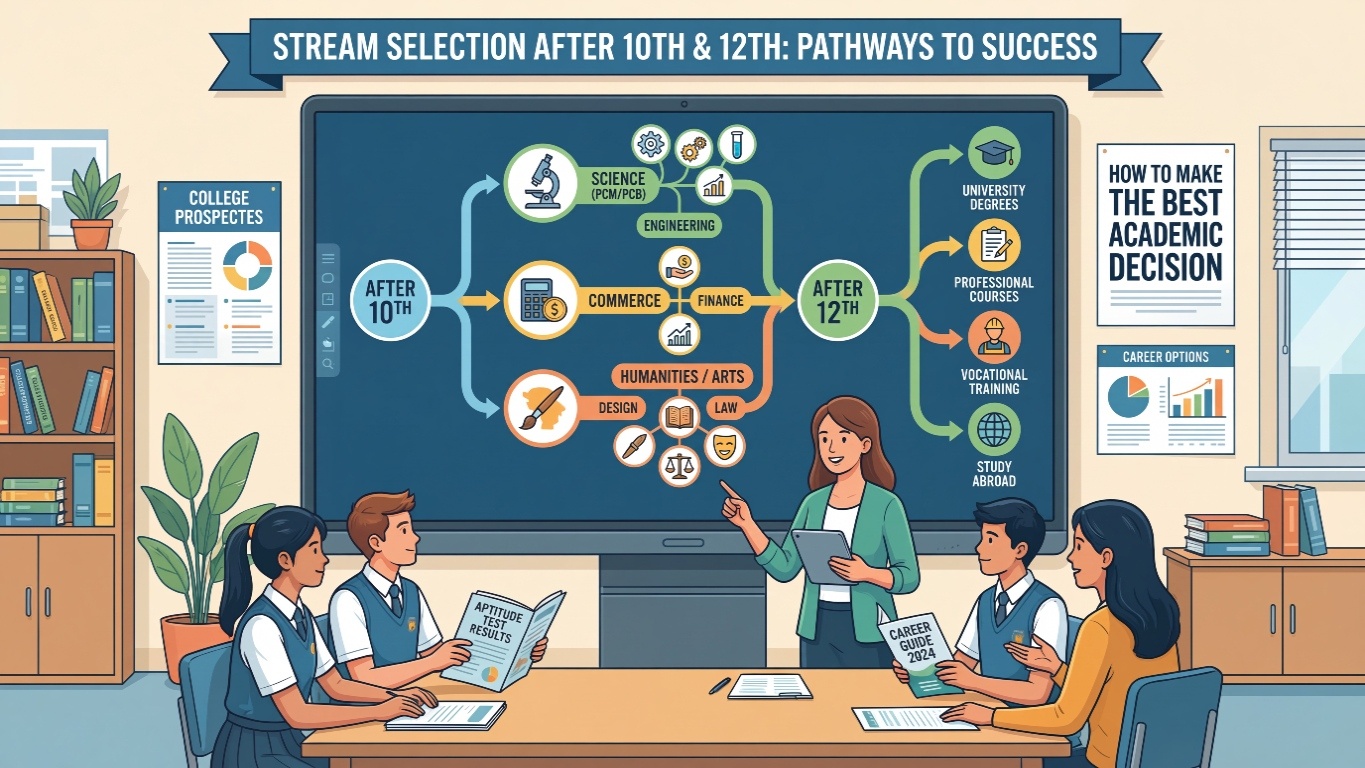 Stream Selection After 10th & 12th: How to Make the Best Academic Decision