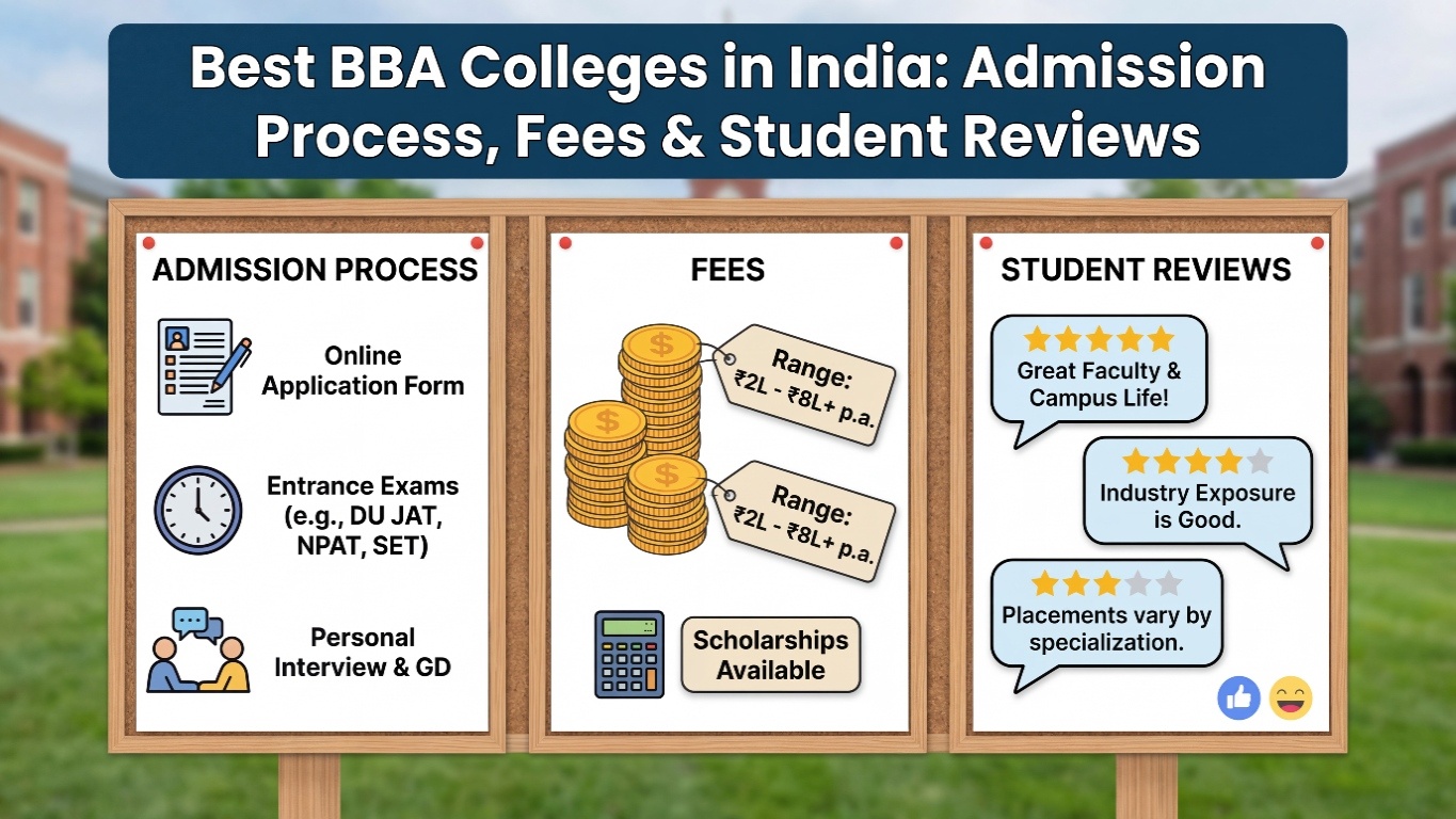 Best BBA Colleges in India: Admission Process, Fees & Student Reviews