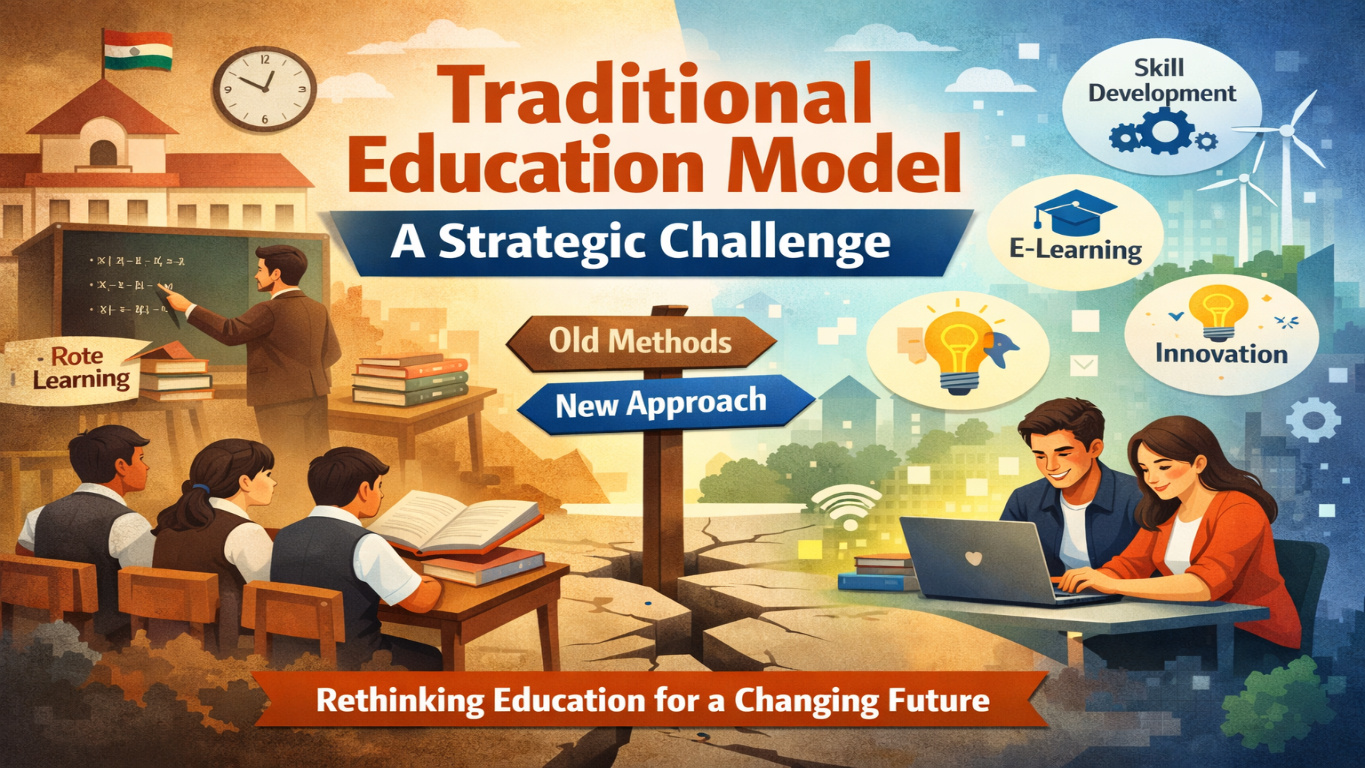 पारंपरिक शिक्षा मॉडल को एक रणनीतिक चुनौती