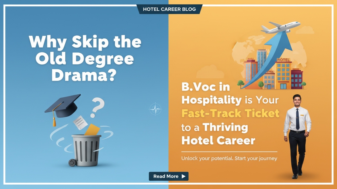 Why Skip the Old Degree Drama? B.Voc in Hospitality is Your Fast-Track Ticket to a Thriving Hotel Career!